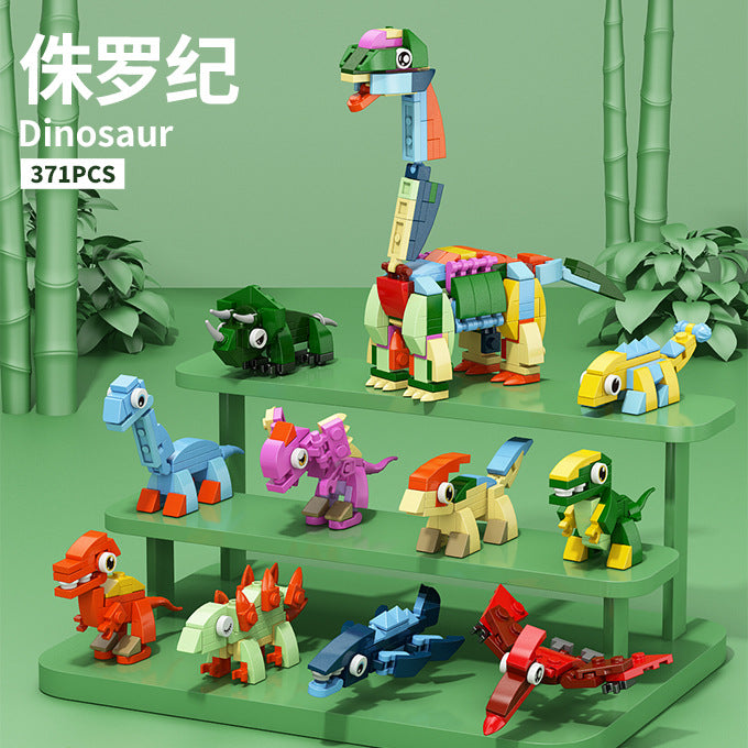 Jurassic Dinosaur 10-in-1 Mini Blocks Set